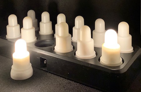 Bougie led blanc chaud warm white 